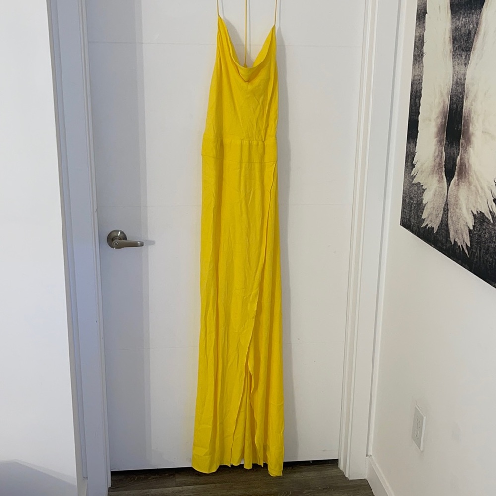 NWOT AFRM yellow maxi - Picture 3 of 8